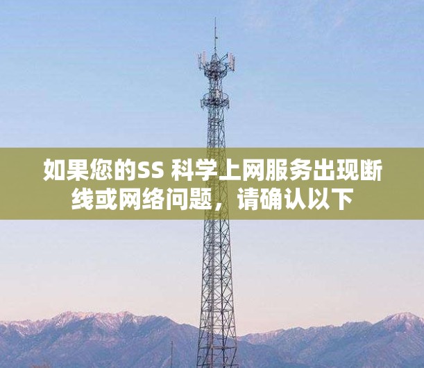 如果您的SS 科学上网服务出现断线或网络问题，请确认以下