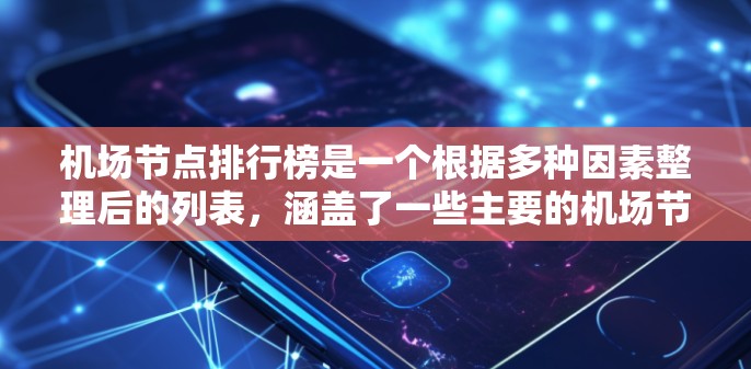 机场节点排行榜是一个根据多种因素整理后的列表，涵盖了一些主要的机场节点。以下是一些常见的机场节点及其排名情况，供参考