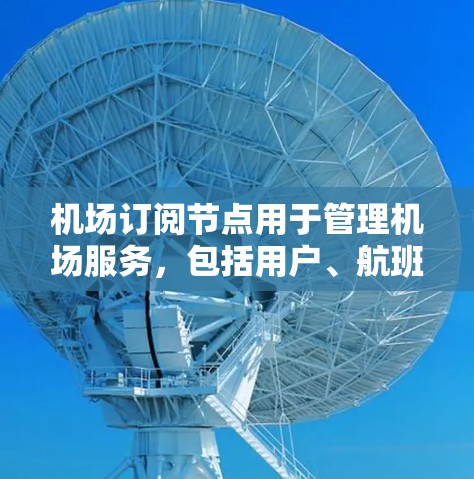机场订阅节点用于管理机场服务，包括用户、航班、行李、登记、登机等信息。以下是对机场订阅节点使用方法的详细指南