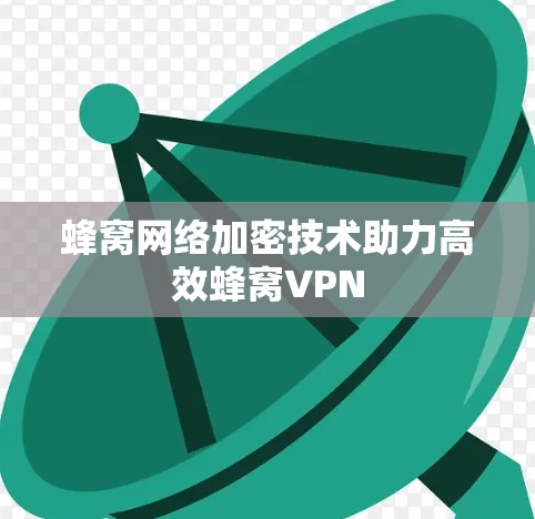 蜂窝网络加密技术助力高效蜂窝VPN