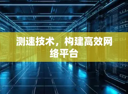 测速技术，构建高效网络平台