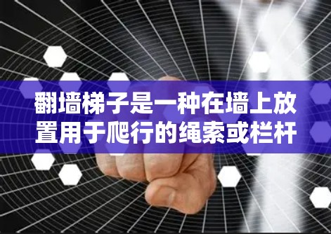 翻墙梯子是一种在墙上放置用于爬行的绳索或栏杆设备，通常用于爬到高处或过道。以下是一步步的安装教程