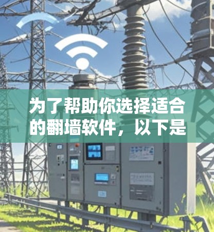 为了帮助你选择适合的翻墙软件,以下是对各个软件的详细介绍,供你参考 为了帮助你选择适合的翻墙软件,以下是对各个软件的详细介绍,供你参考