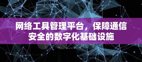 网络工具管理平台，保障通信安全的数字化基础设施