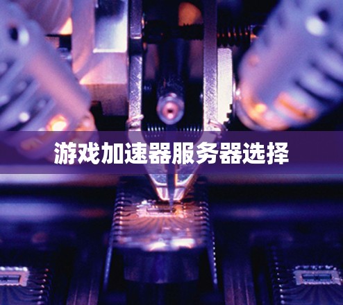 游戏加速器服务器选择