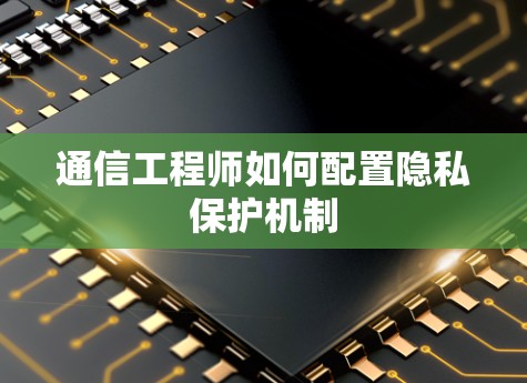通信工程师如何配置隐私保护机制