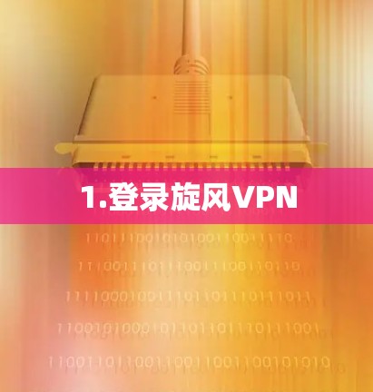 1.登录旋风VPN